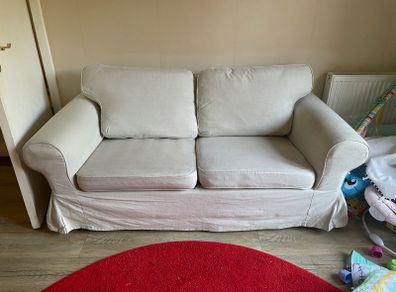 IKEA 2-Seater Sofa - Cream/Off-White - Good Condition