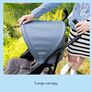 EZLite, ultimate easy-to-use lightweight stroller at only 6.6kg for on-the-go families. Suitable from birth to approx. 3 years (15kg), Midnight fashion, Black Image 4