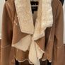 Beautiful tan fur lined jacket Image 7