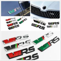 Alloy Car Sticker Front Grille Rear Trunk Emblem for Skoda VRS Logo Kodiaq Karoq 2 A7 Tour RS Superb Octavia Yeti Fabia 1 Rapid Accessories