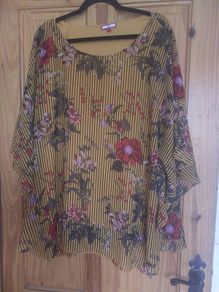 Joe Browns floral handkerchief top (free post)