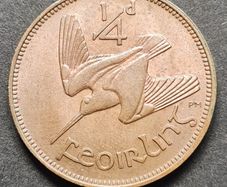 Ireland Excellent 1943 Farthing Coin