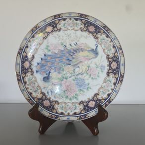 Decorative  Plate IMPERIAL PEACOCK  Porcelain