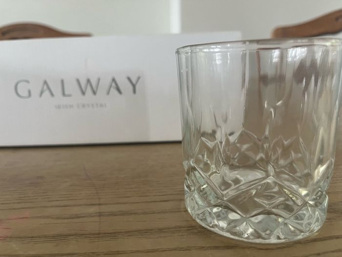 Crystal glasses and decanter