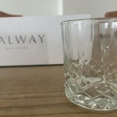 Crystal glasses and decanter