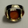 Vintage 8K Yellow Gold Signet Gents Ring Bezel set Carnelian Image 8