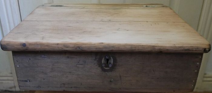 Antique  School Desk, Wooden Writing Slope