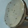 Sterling Silver 925 Large Oval White Druzy Agate Statement Ring Size N Hallmarked 9.9g Image 9