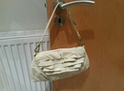 Brand new cream leather oasis bag