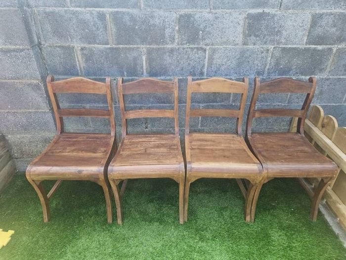Vintage Bespoke Handcrafted Chairs x 4