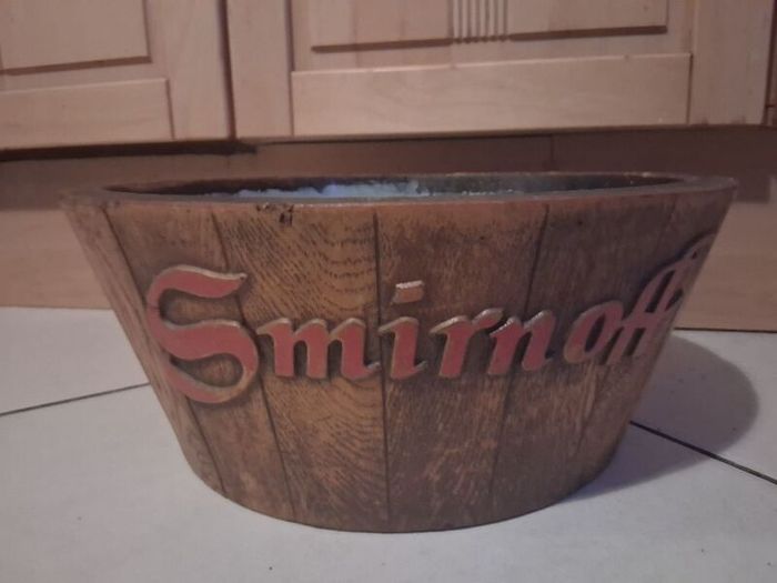 Rare Smirnoff XXL Bottle Bath Ice Bucket