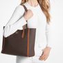 New Michael Kors Leida Signature Logo Tote handbag Image 6