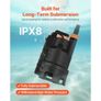 690W Submersible Sump Pump, 17500 L/H, PP-GF20 Submersible Sewage Dirty Clean Water Pump with Automatic Float Switch, Long Cord, 9M Max Lift, Image 5