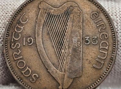 Ireland 1933 Half Penny 1/2d Coin