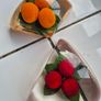 Paperweights x2 Vintage Midcentury Lucite fryit paperweights Image 9