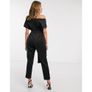 Scuba off the shoulder jumpsuit Image 3