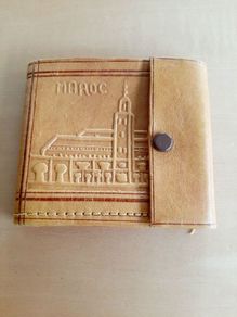 Moroccan leather wallet