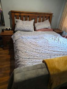 King Size Bed, Lockers and Chest of Drawers