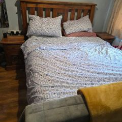 King Size Bed, Lockers and Chest of Drawers