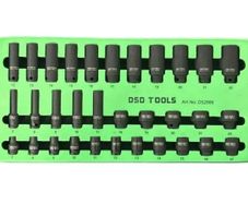 Dsd Tools 32pc 3/8-inch Dr 6pt Deep & Shallow Impact Sockets 7mm To 22mm