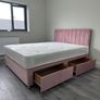 divan bed set with 2 sliding drawers Image 4