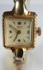 Vintage 1930s MONOR Rolled Gold Watch - Working Vintage Ladies Manual Wind Up Wrist Watch Swiss Made