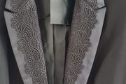 Lace / Satin Collar Blazer. Size 18. New