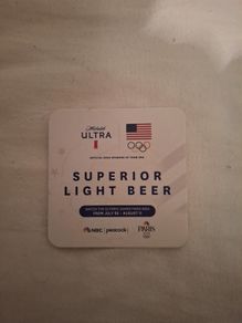Michelob Ultra Paris 2024 Olympics beermat