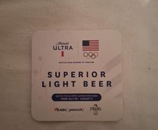 Michelob Ultra Paris 2024 Olympics beermat