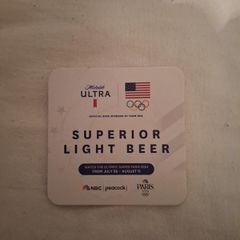 Michelob Ultra Paris 2024 Olympics beermat