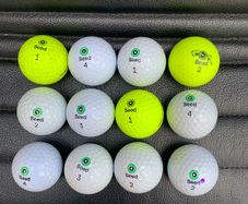 (12) Mixed seed golf balls