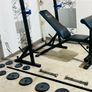 100kg Cast Iron Weights Rack Bench Barbell Dumls Image 4