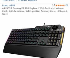 Asus Tuf Gaming K1 Rgb Keyboard