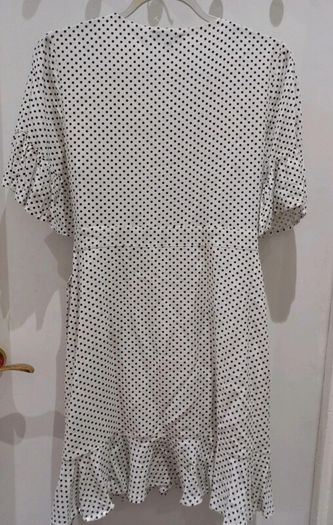 Karen Millen White Polka Dot Wrap Dress