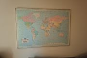 XL World Map 136 x 93 cm