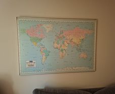 XL World Map 136 x 93 cm