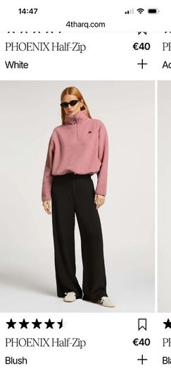 4th Arq Phoenix Half Zip Blush Fleece