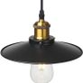 Vintage Industrial Style Ceiling Pendant Lights,Set of 3 Black Metal Pendant Lights,Hanging Light Fixture for Kitchen Island,Farmhouse,Living Room,Bedroom Image 3