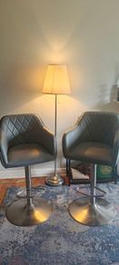 Leather bar stools