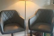 Leather bar stools