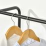 Industrial Hanging Clothes Rail, Clothes Rack with 6 Fabric Drawers, Open Wardrobe Organiser for Hallway, Bedroom and Closet, Rustic Brown Image 7