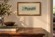 Original Sergio Vellini Signed &amp; Dated Lake Garda Watercolor (36cm x 22cm)