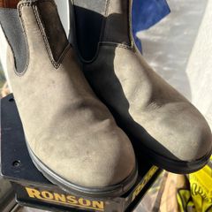 These are a pair of Blundstone leather boots size 10