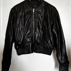 Mango Black Leather Jacket