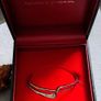 sterling silver diamond bangle Image 10