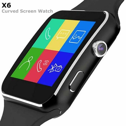 Smart Watch X6 Waterproof Bluetooth Call Fitness Watch HD Camera Pedometer Heart Rate Sleep Monitor Watch