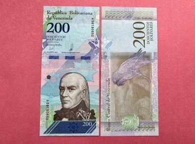 Venezuela  200 Bolivares  2018  Pick 107.   ( Uncirculated )