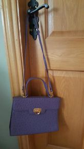 Ostrich leather bag