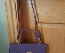 Ostrich leather bag