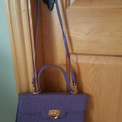 Ostrich leather bag